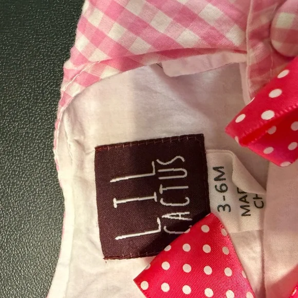 Lil Cactus Pink Smocked Bunny Rabbit Easter Size 3-6 Months - Picture 2 of 2